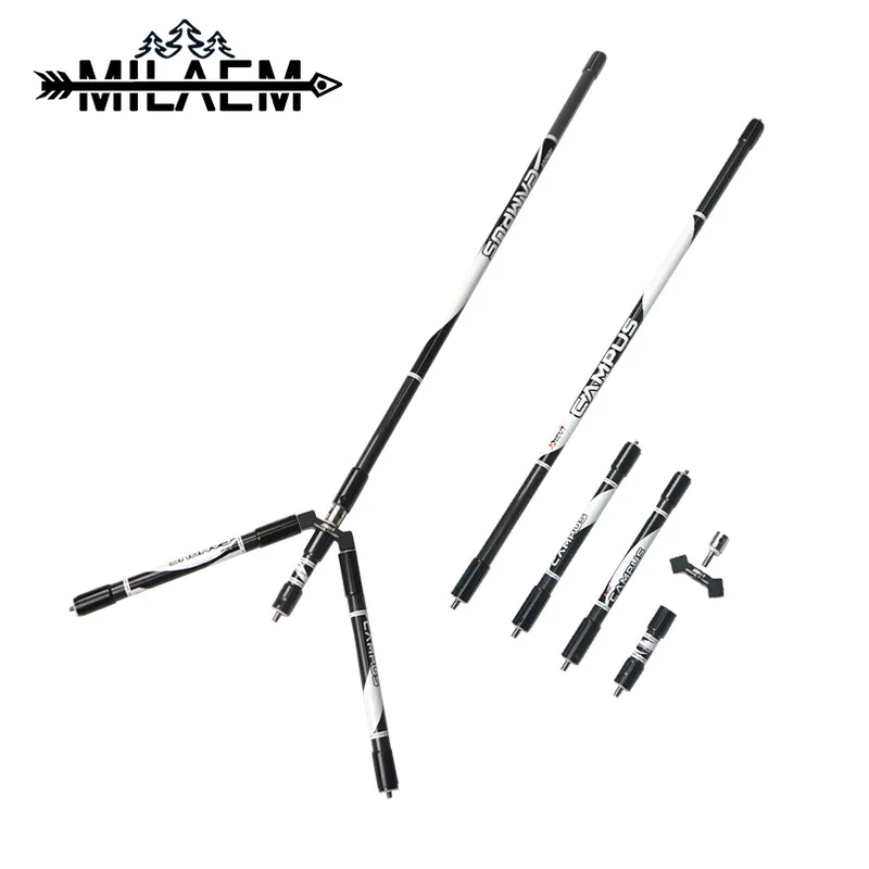 

1 Set Compound Bow Balance Rod Stabilizer Bar with 30inch Main /10inch Side and 4inch Extension Bar Outdoor Archery Accessories