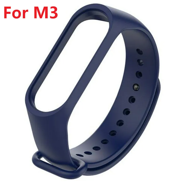 For Xiaomi Mi Band 3 1x умный Браслет для xiaomi mi Band 3 4 спортивный ремешок часы силиконовый ремешок для xiaomi mi band 3 4 браслет mi band 4 3 ремешок - Цвет: For Xiaomi Mi Band 3