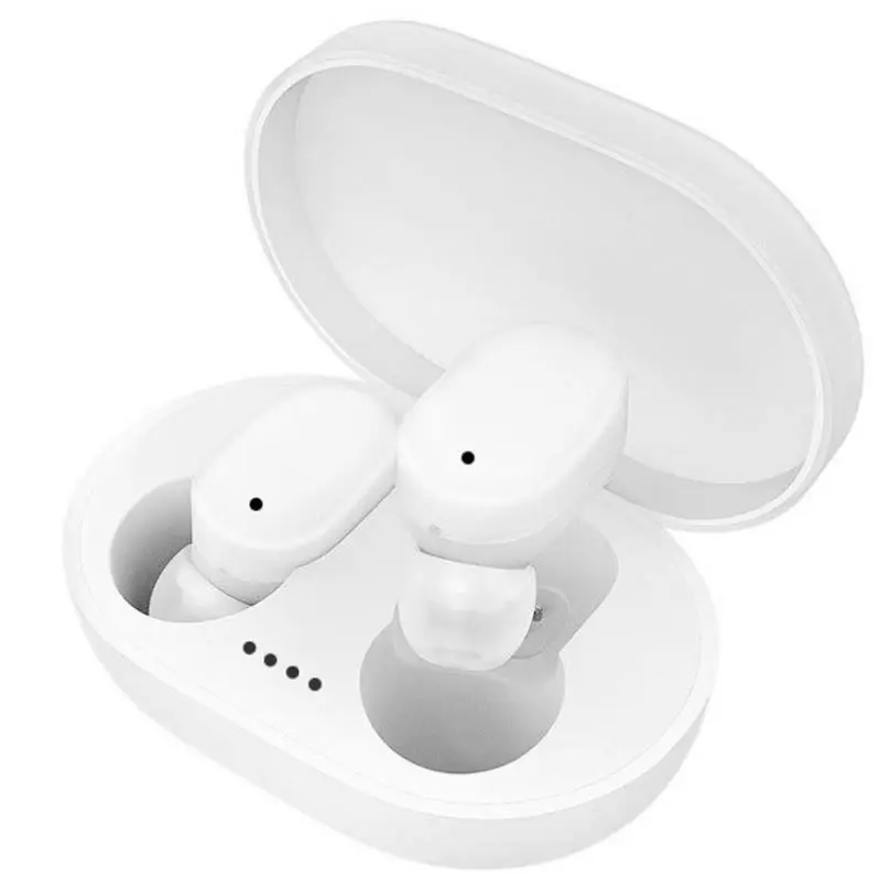 Наушники-вкладыши TWS True Беспроводной Bluetooth V5.0 стерео гарнитура спортивные Hi-Fi наушники-вкладыши Наушники с зарядным чехол Шум сокращения - Цвет: Белый