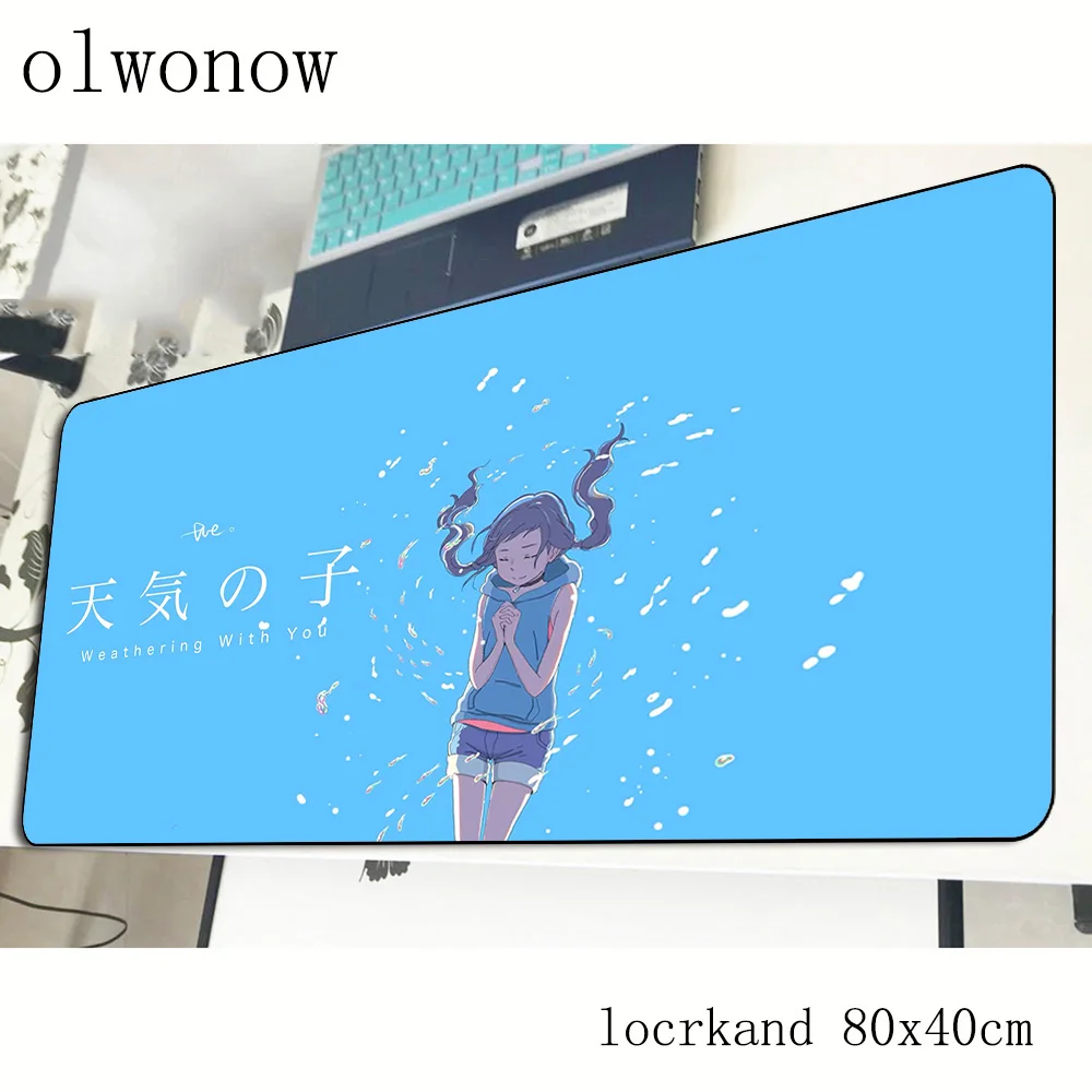 Weathering with you mousepad 800x400x3mm gaming mouse pad gamer mat High quality game computer desk padmouse keyboard play mats
