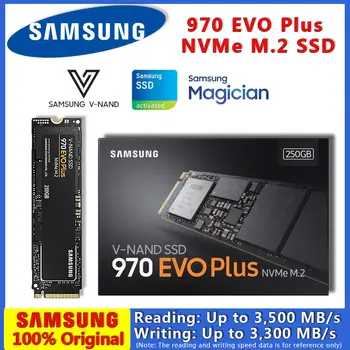 

100% Original Samsung 970 EVO PLUS M2 SSD 2TB 1TB 500GB 250G M.2 Nvme 2280 Internal Hard Drives HDD For Laptop Desktop Disk