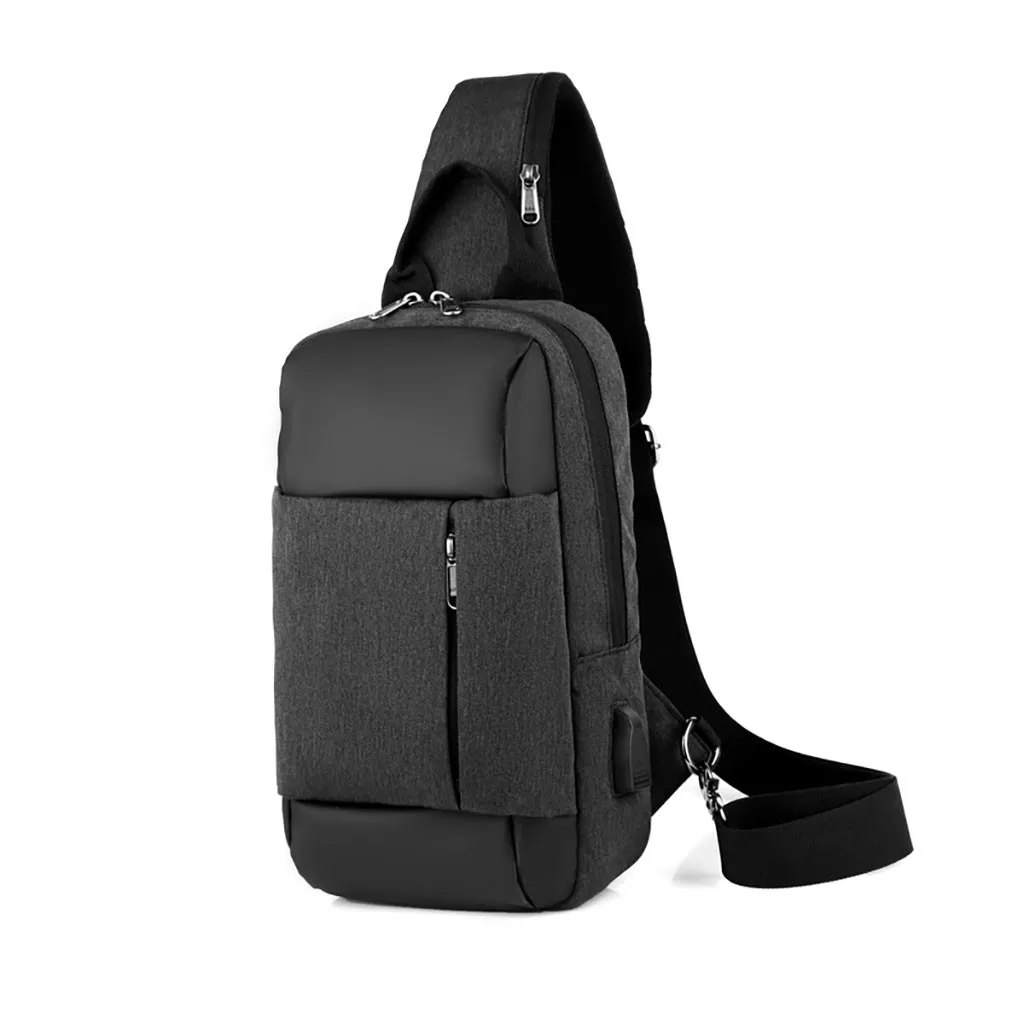 Adjustable Buckle Strap Men Shoulder Multi-Function Mobile Phone Bag Small Outdoor Sports Bag Chest Bag Unisex Nylon Package