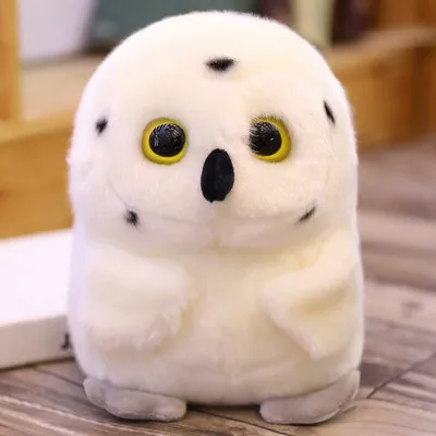 owl Игрушек! Милая плюшевая игрушка из мультфильма, мячик для животных, Хаски, Сова, корова, слон, обезьяна, мышь, морж, кошка, мягкая кукла, подарок на день рождения, Рождество - Цвет: owl