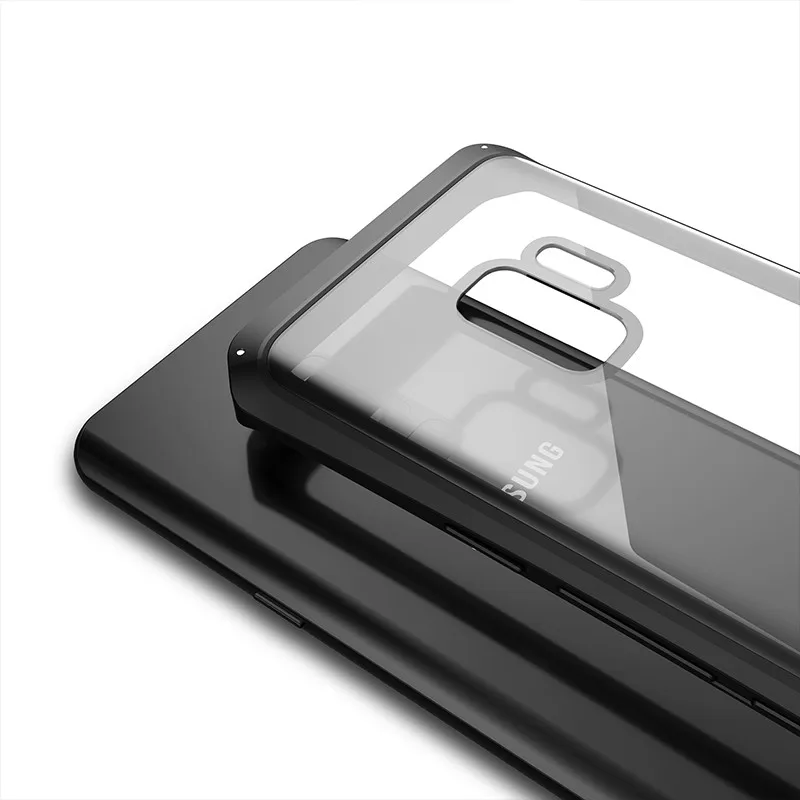 Роскошный металлический чехол S9 для samsung S9, металлический корпус, оправа закаленное стекло, защита от падения, чехол для samsung Galaxy S9, защитный чехол, Funda