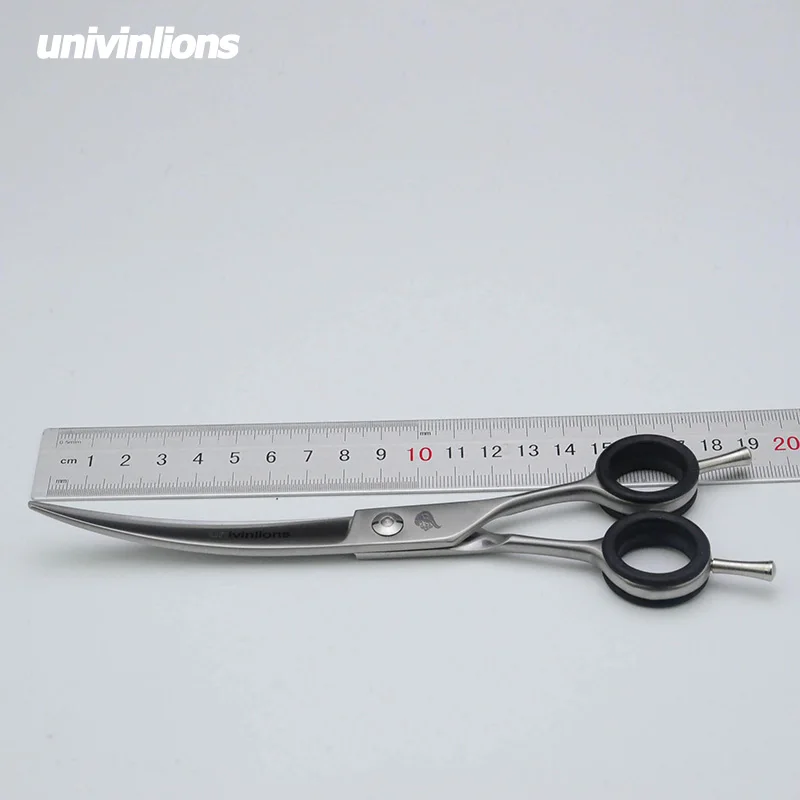 7" Pet Dogs Gromming Scissors Cutting Shears Sharp Edge Animals Cat Up Curved Scissors Upward Barbers Cutting Tools High Quality