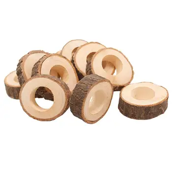 

7 pcs Napkin Rings Creative Wooden Napkins Buckle Party Supplies for Wedding Dinner Banquet