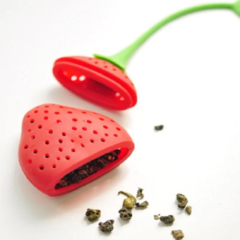 

Creative silicone tea maker tea set multifunctional household strawberry cute style food grade tea strainer