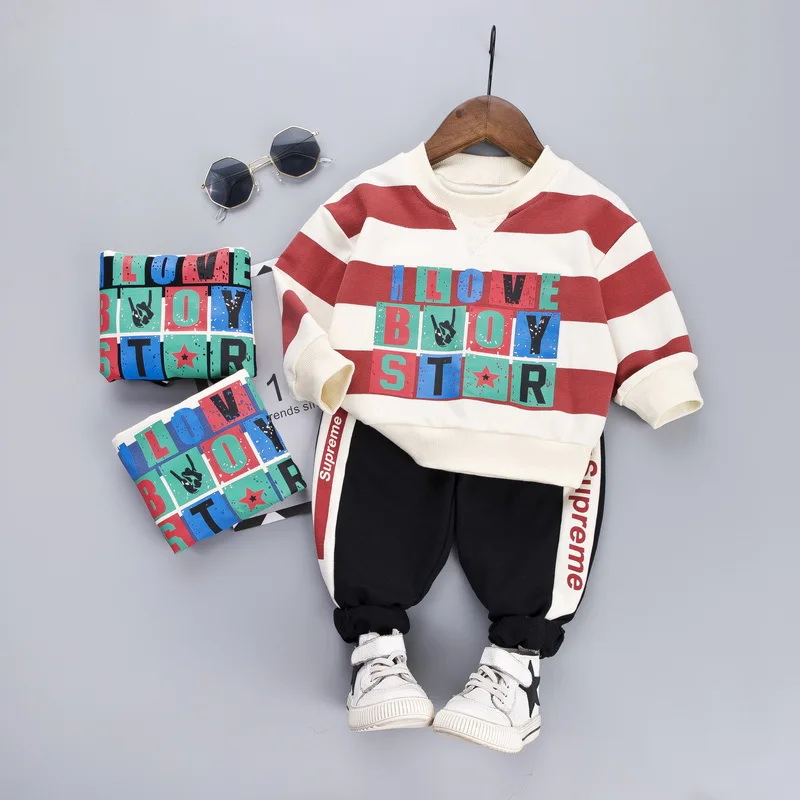 

Childrenswear BOY'S 2019 Autumn New Style CHILDREN'S Suit 1-3 Years Old Baby Pure Cotton Two-Piece Set Infants Clothes Fashion
