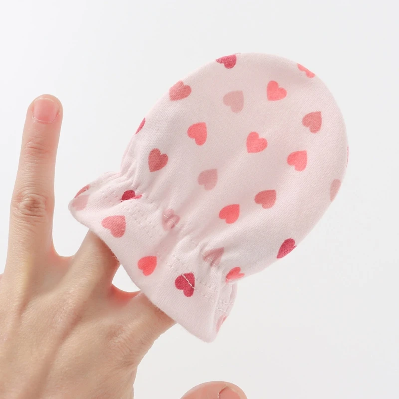 Soft Cotton Baby Gloves Anti Scratching Face Protection 4 Pairs/set Newborn Mittens Infant Handguard Supplies 0-5M baby mittens anti scratching gloves