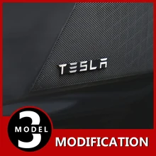 Модификация для Tesla модель 3 4 шт. алюминиевый сплав аудио декоративные наклейки модифицированные аксессуары украшения