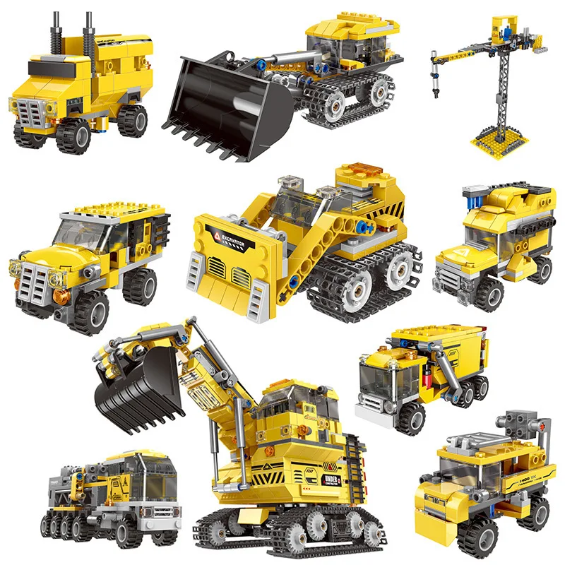 

Originality Hundred Change 13001 Giant Excavating Machinery Building Block Small Grain Toys XB13002