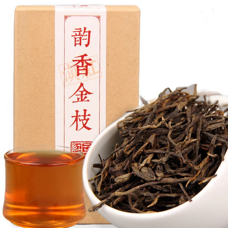 Китайский черный чай Yunnan Fengqing Dian Hong Premium Rhyme Pine игла DianHong красный для похудения 90