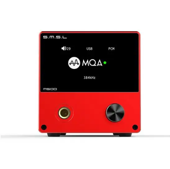 SMSL M500 гарнитура DAC AMP MQA ES9038PRO ES9311 XMOS XU-216 32 бит 768 кГц DSD512 Hi-Res аудио усилитель наушников DAC, предварительный заказ - Цвет: red