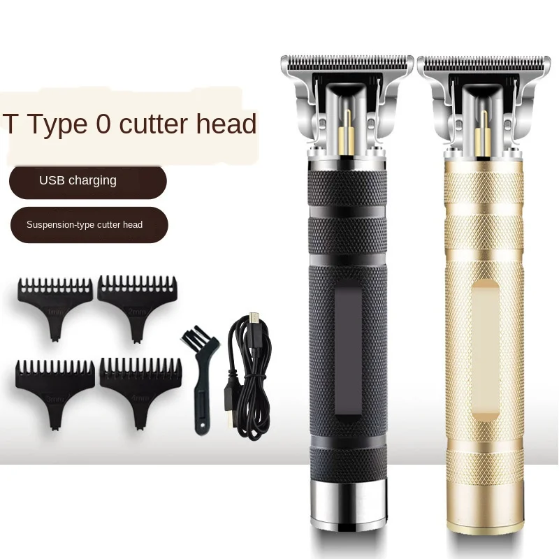

USB Rechargeable T8 Baldheaded Hair Clipper Electric hair trimmer Cordless Shaver Trimmer 0mm Men Barber Hair Cutting Machine