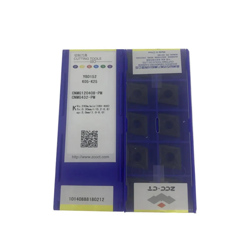 

ZCC.CT 10P CNMG120408120412-DR/PM/TC YBC152/YBD152C CNC Indexable turning tool Carbide Insert For Cast iron