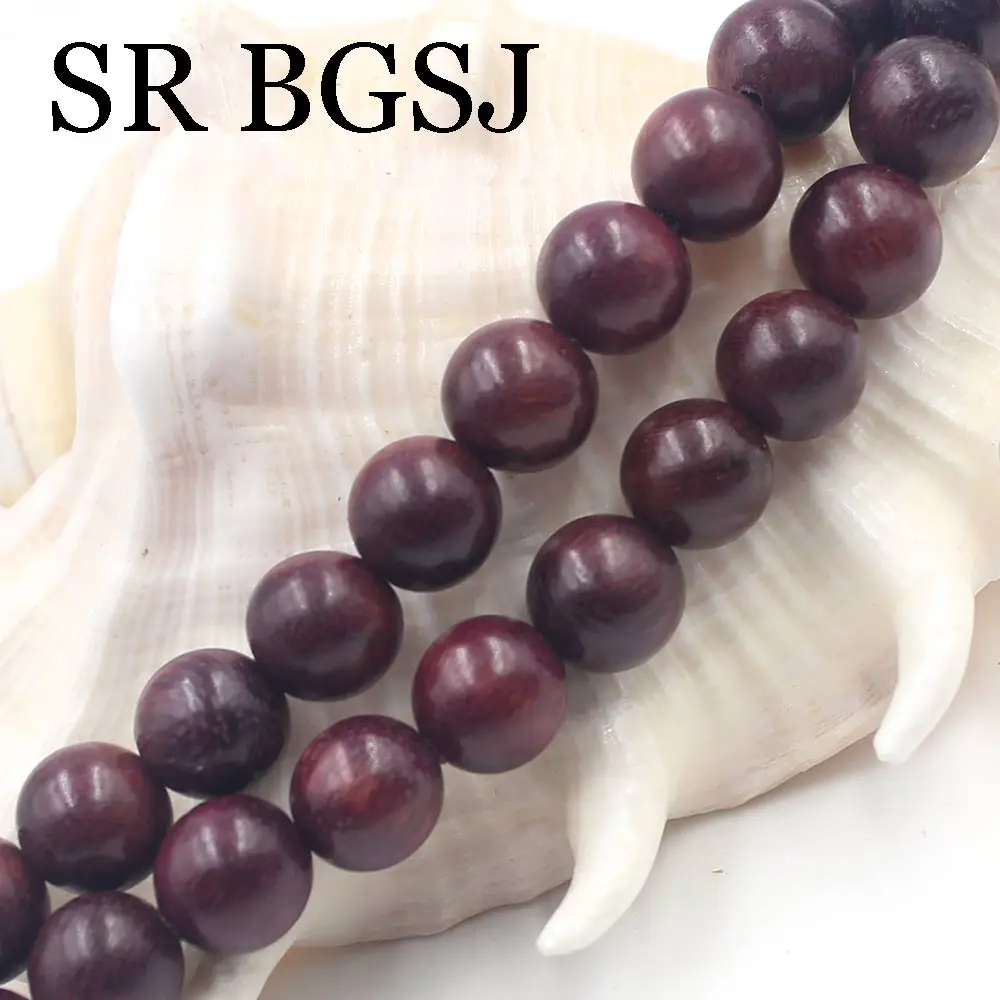 Jewelry Round Violet Rosewood Mala Meditation Loose Beads 108 Pcs  6 8 10mm 