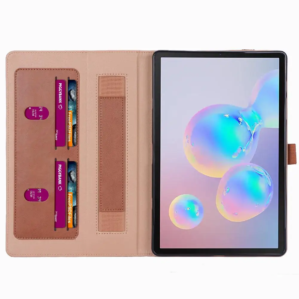 Защитный чехол для планшета в стиле ретро из искусственной кожи для samsung Tab S6 T860 T865 с отделением для карт и функцией сна