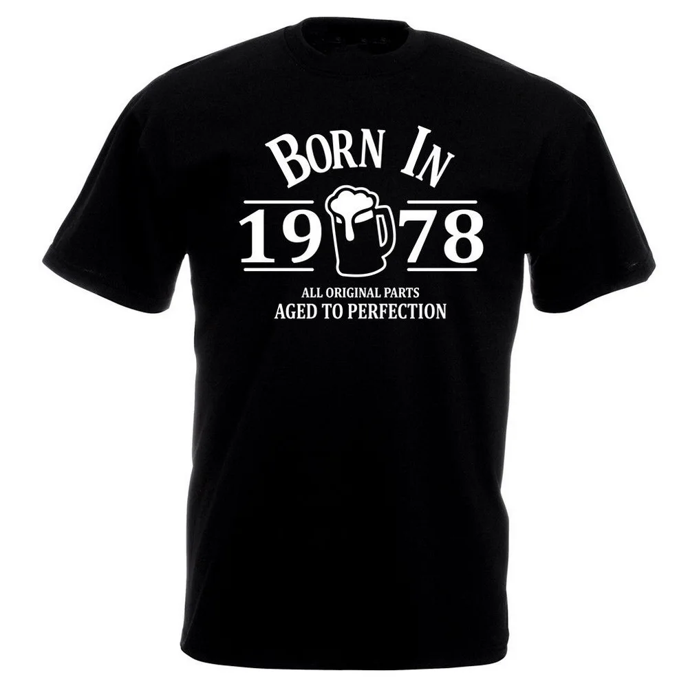 Born In 1978 футболка с пивом 40-й подарок на день рождения для отца сына племянника