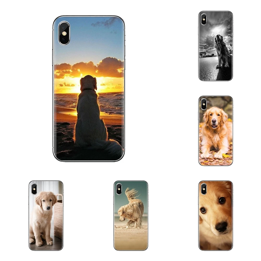 For Samsung Galaxy A3 A5 A7 A9 A8 Star A6 Plus 2018 2015 2016 2017 Animals Golden Retriever Dog Pet Soft Transparent Case Covers |