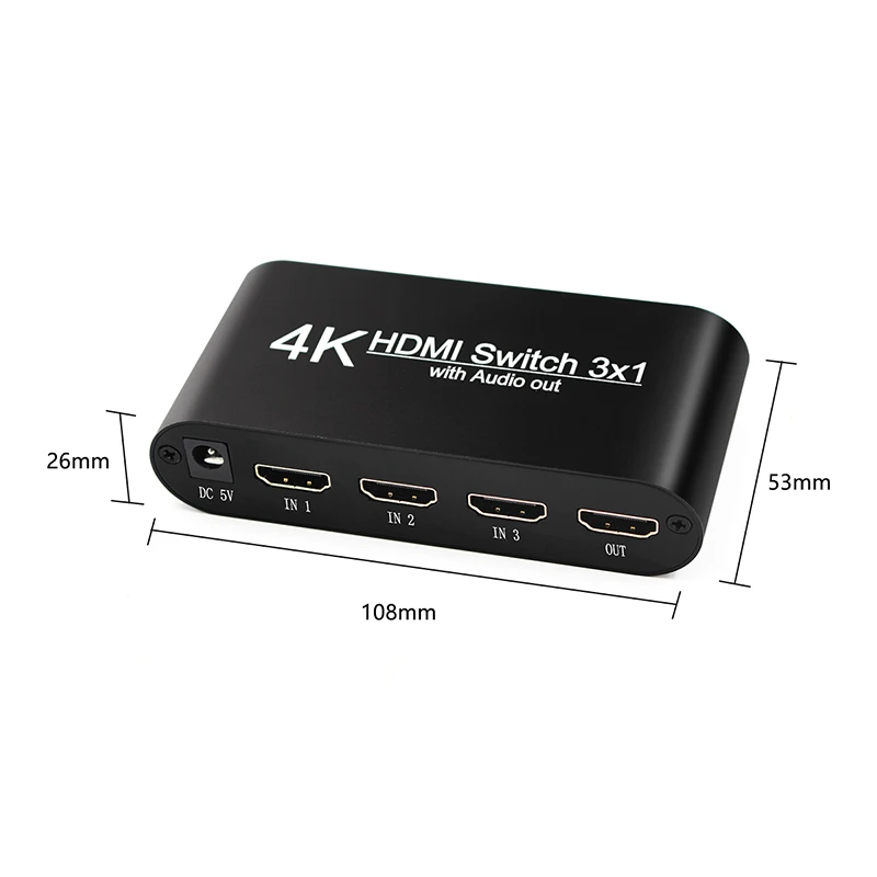 HDMI аудио экстрактор конвертер 5.1CH/2CH аудио сплиттер 4k стерео аналоговый HDMI к HDMI Оптический SPDIF адаптеры-Конвертеры