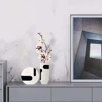 Kaufen Kreative Nordic Moderne Hand Farbe Kontrast Hause Dekoration Modell Raum Weichen Dekoration Studio Dekoration Vase Licht Luxus Schreibtisch