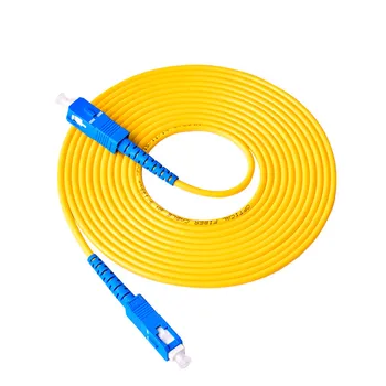 

10PCS SC UPC to SC UPC Single-mode optical fiber Optic patch cord 2.0mm OR 3.0mm PVC SM FTTH Optic Cable 1m 2m 3m 5m 10m 15m