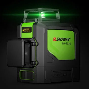

SNDWAY laser green level 2/8/12 lines auto-leveling laser Vertical Vertical leveling cross red laser line measuring instrument