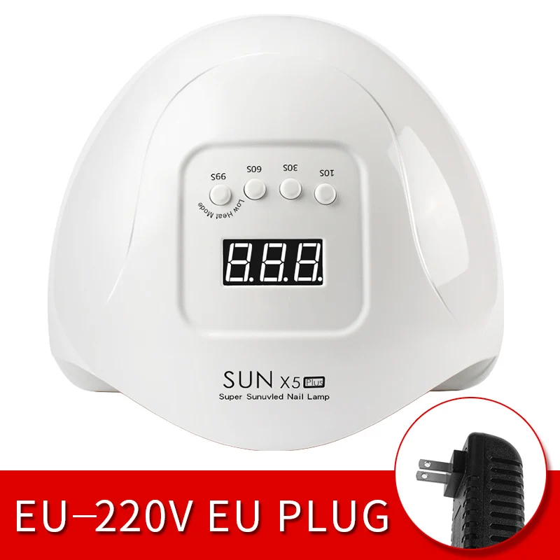 Зеленый Lidan 54 Вт SUN 5X Plus УФ светодиодный светильник для ногтей, Сушилка для ногтей, мощное обновление, маникюрный гель-светильник, сушильные лампы для всех видов гель-лака - Цвет: Зеленый