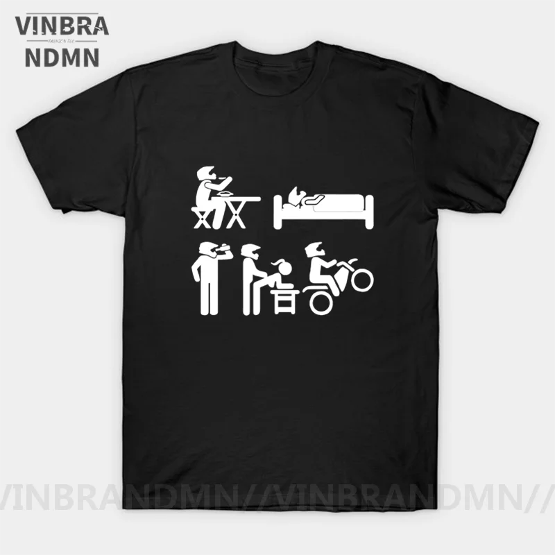 Смешная футболка для мотоциклистов смешная с шутливой надписью Eat Sleep Drink Make Love