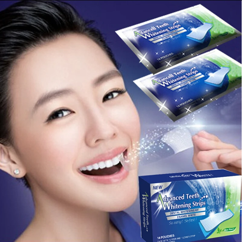 

1pair Professional Dental Teeth Whitening Strip Tooth Whitening Strip White Smaile Clinic Tooth Bleaching Whiter Whitestrips Set