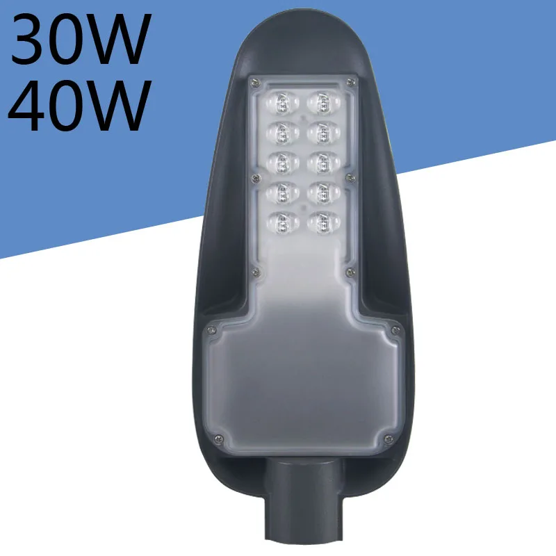 30 Вт 40 Вт светодиодный уличный светильник AC85-265V! 3-летняя гарантия! PF> 0,9 ультратонкое естественное освещение CRI> 80 SMD3030 160lm/W открытый дороге лампа