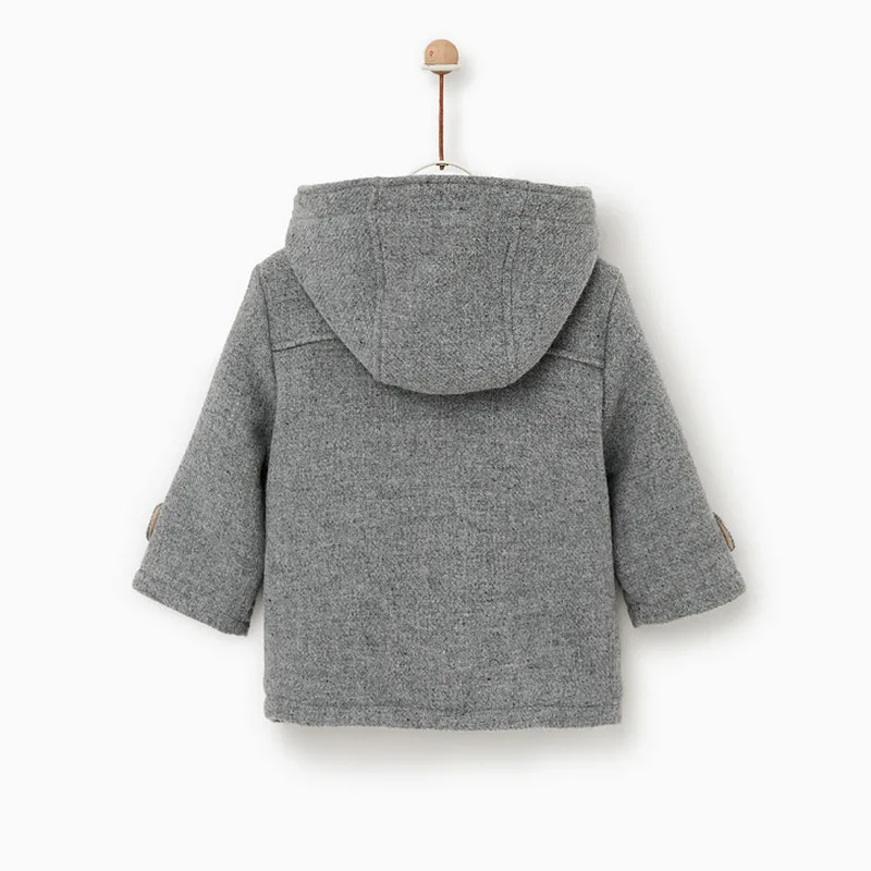 baby girl boy winter coat Boys fashion casual Cotton Padded Wool thickened long coats Children kids warm Hood jacket
