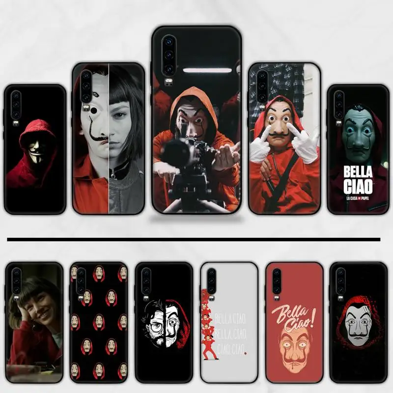 

Paper House Spain TV Money Heist Phone Case cover Shell Funda For Huawei P9 P10 P20 P30 Lite 2016 2017 2019 plus pro P smart