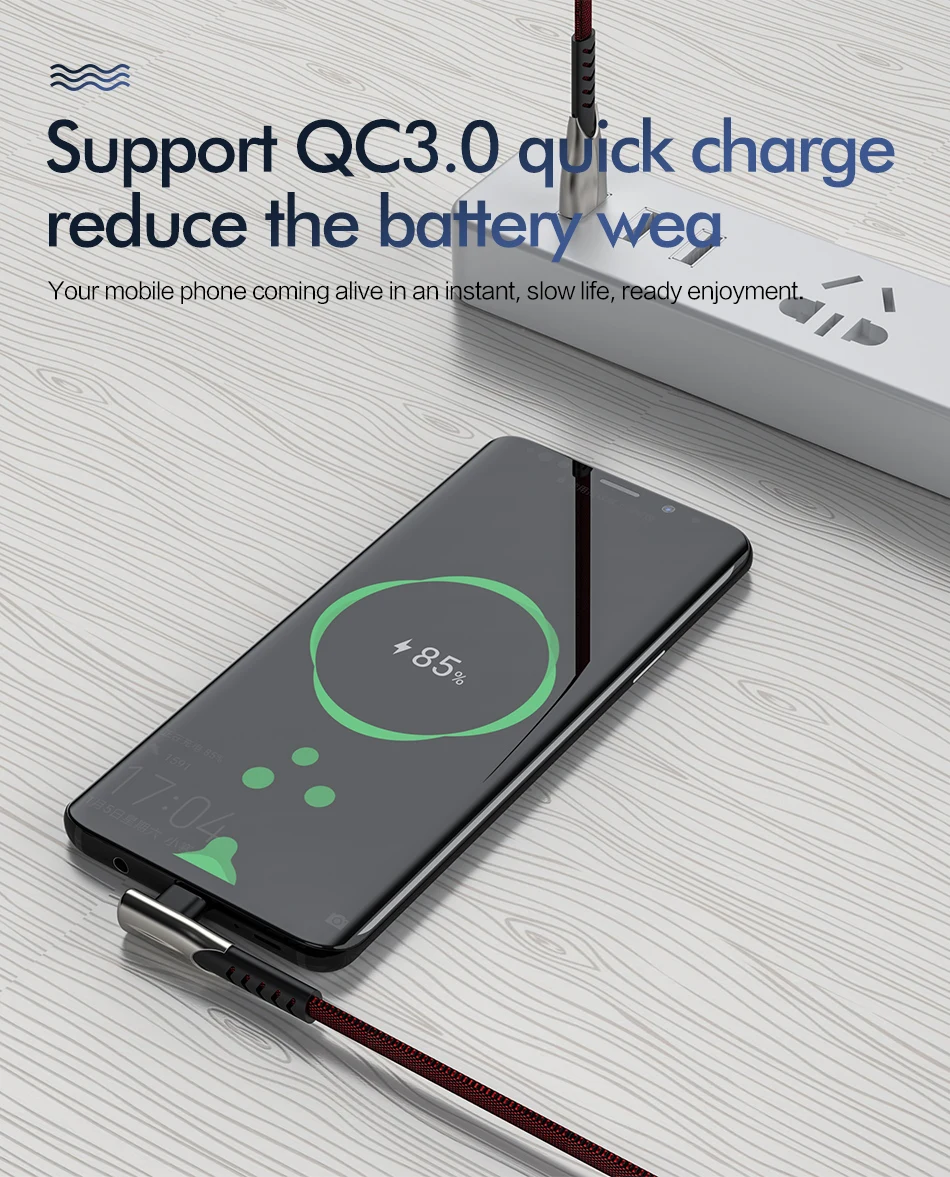 KSTUCNE 3A usb type C кабель для samsung S10 huawei P30 Pro QC3.0 Быстрая зарядка type-C Supercharge USBC провод зарядного устройства для мобильных телефонов