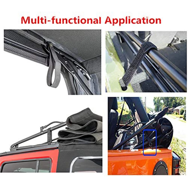 Заднее стекло рулонные ремни и мягкие верхние ремни Sunrider, для Jeep Wrangler 2007-, черный