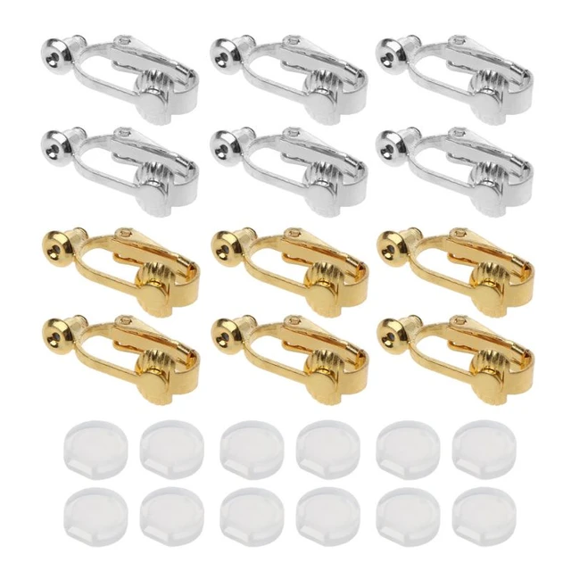  Comfortable Pierced Look Invisible Clip On Earring Converters  Findings Components earrings converters pierced to clip: Clothing, Shoes &  Jewelry