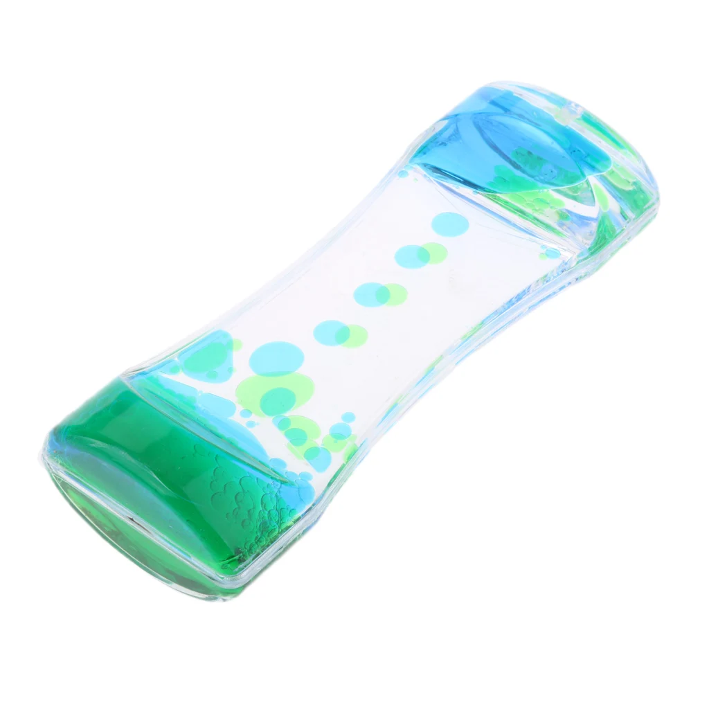 Floating Color Mix Oil Liquid Bubbler Motion Timer Hour Glass Orange Yellow