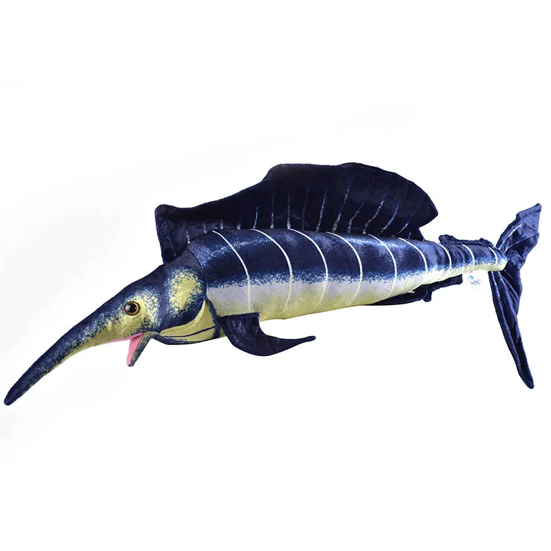 Около 110 см мультфильм Sailfish Плюшевые игрушки Мягкая кукла подушка подарок на день рождения h1585