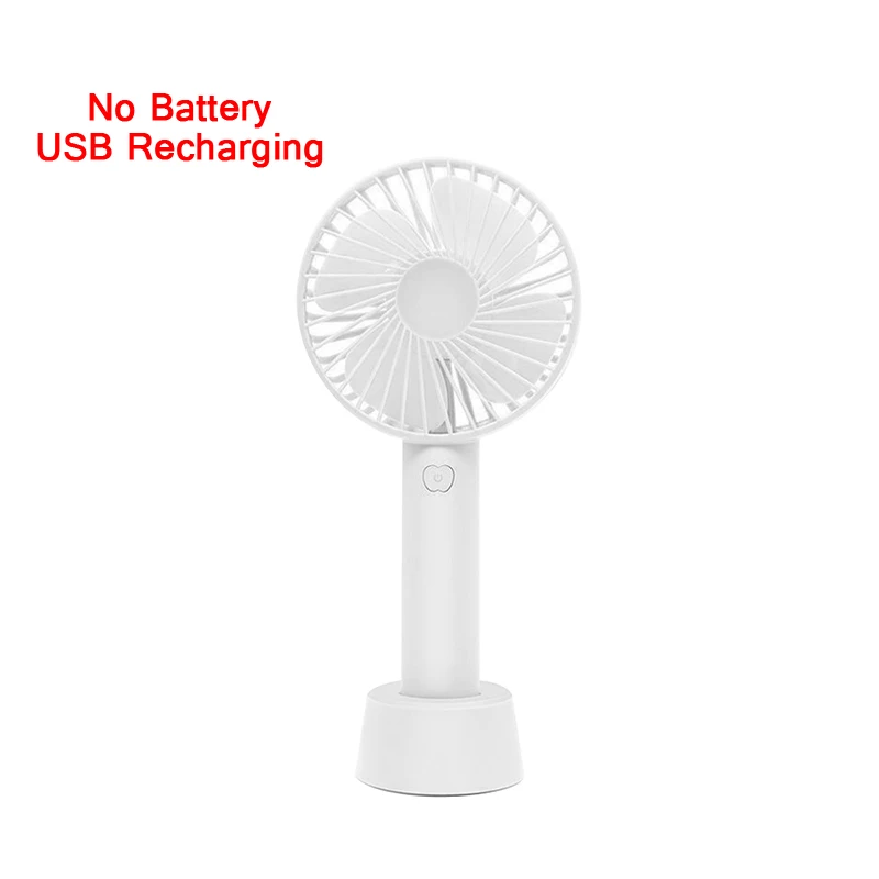 white Портативный мини-портативный вентилятор перезаряжаемый usb-вентилятор портативный вентилятор 3-Скорость рабочего Вентилятор охлаждения вентилятор охладитель воздуха держатель телефона - Цвет: white