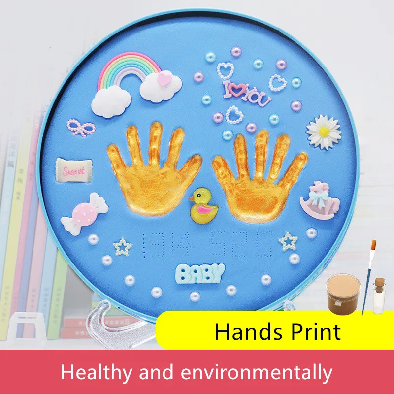 Детские сувениры hands Footprint Maker Inkpad DIY игрушка детский подарок на день рождения подарочный набор для новорожденных