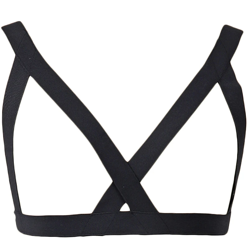 

Black Open Chest Cage Bra Sexy Bondage Harness Lingerie Pastel Goth Body Cage Punk Rave Edgy Body Harness Women's Belt