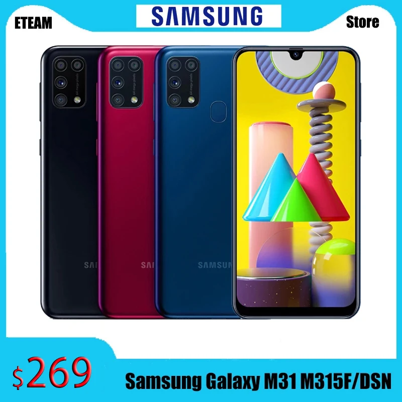 Samsung – Smartphone Galaxy M31 M315F/DSN, téléphone portable, 6 go 128 go,  OctaCore, 6.4 pouces, 1080x2340P, 6000mAh, 48mp, android 10, Version  globale - AliExpress