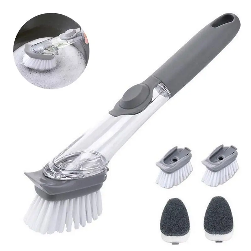 Двойное использование кухня Чистящая щетка Скраб миска для мытья посуды губка с