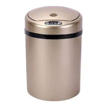 

USB Battery Intelligent Plastic Barrel Automatic Induction Round Sanitary Bucket Anti Shock Grade Polystyrene Household Trash