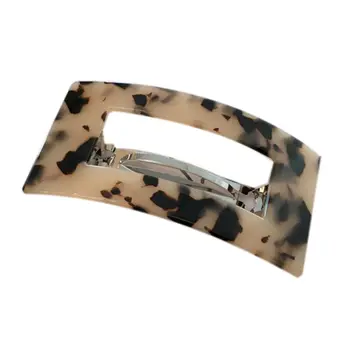 Online Frauen Vintage Tortie Frühling Haar Clip Hohl Rechteck Acetat Pferdeschwanz Haarspange Hohe Qualität