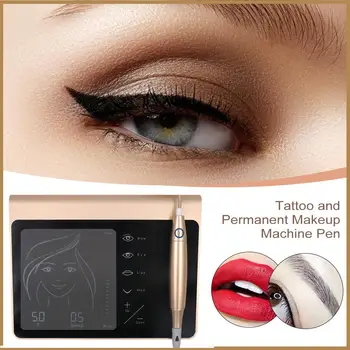 

Tattoo Machine Kit Set Digital Permanent Makeup Tattoo Device Kit Professional Siwss Motor Tattoo Power Supply For Eyebrow Lip #