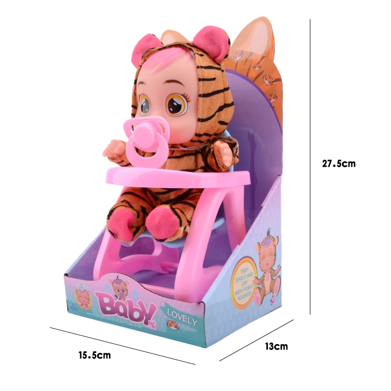 Cry doll 10 дюймов слеза младенцев силиконовые Inteiro Реалистичная кукла reborn baby Doll Волшебные слезы куклы игрушки для детей Сюрприз подарок