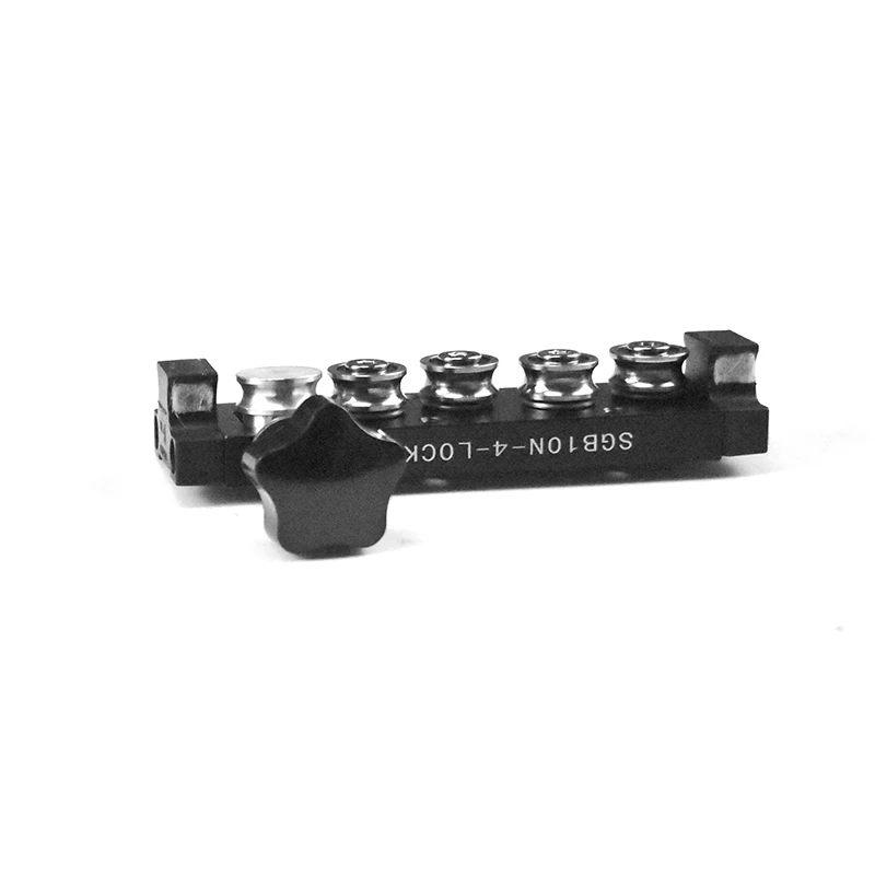 SGB10N-4-LOCK Алюминиевый квадратный роликовый линейный направляющий рельс SGR10N L = 350/400 мм двойной осевой валик линейный направляющий Направляющий Блок SGB10N - Цвет: SGB10N-4-LOCK