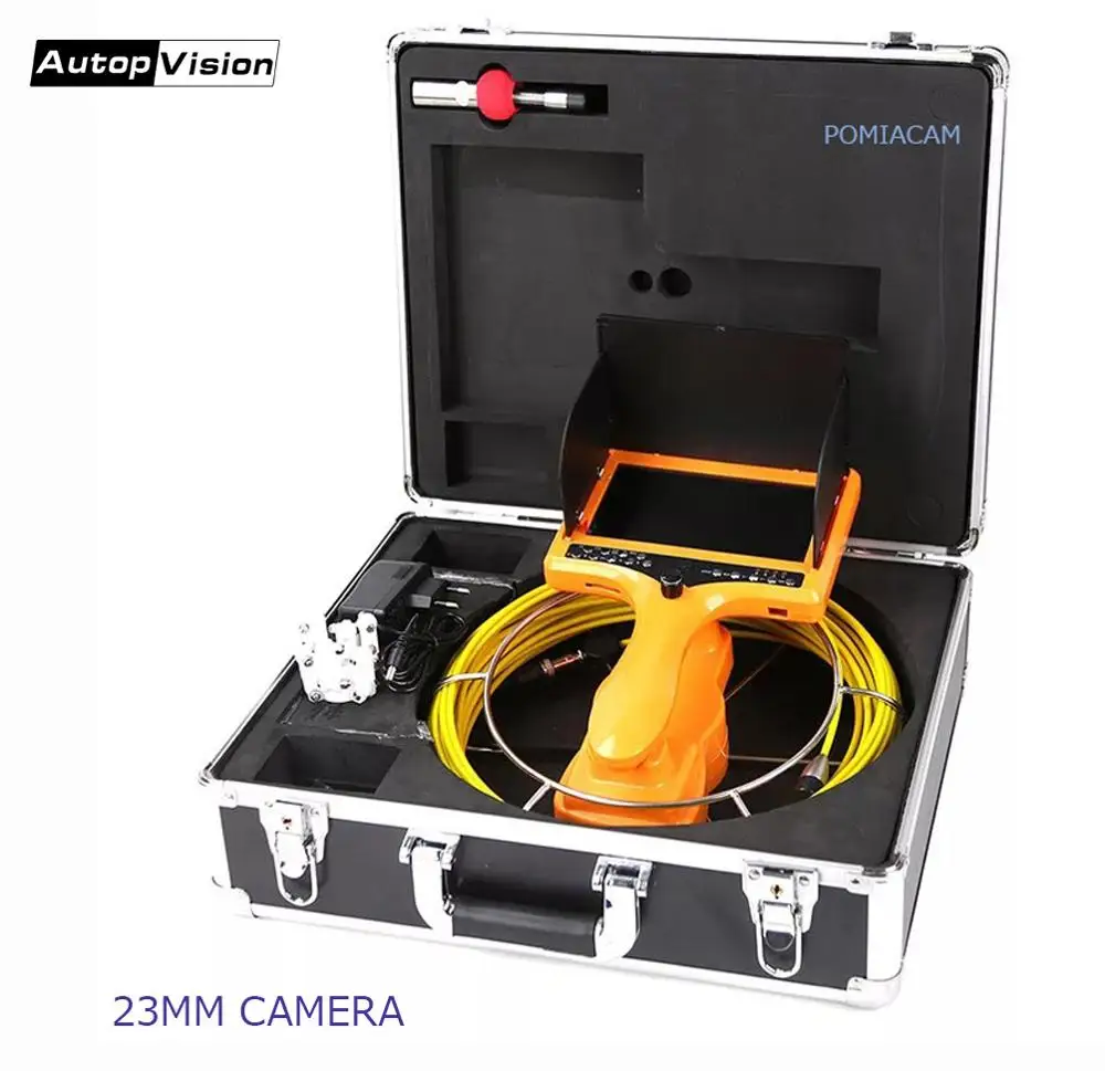 ^Cheap Handheld Industrial Pipeline 20m 30m Endoscope 23mm Camera Snake Video Camera 7\ Sewer Drain Pipe Inspection 7DH