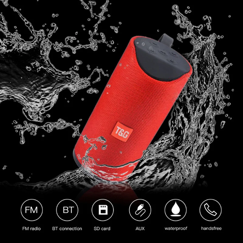Портативная уличная Колонка TG113 10 Вт беспроводная bluetooth колонка с USB TF FM радио AUX